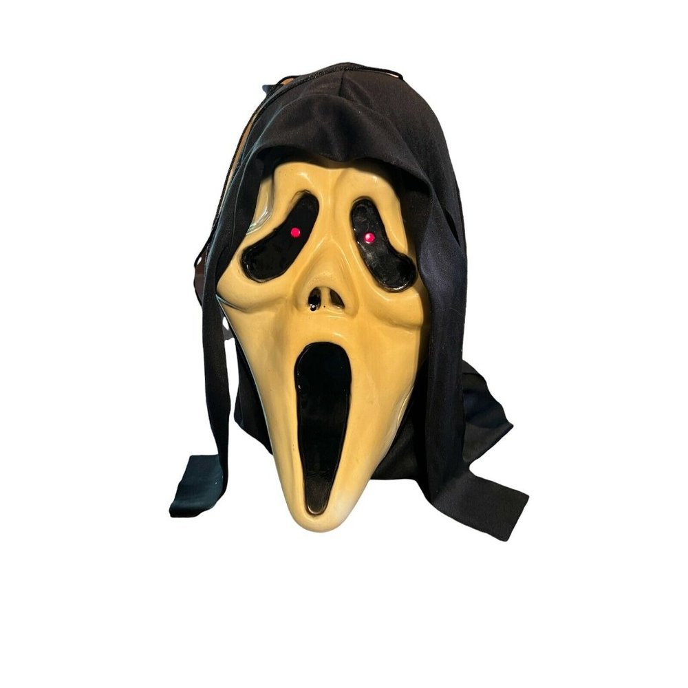 Vintage Scream Movie Ghostface Fun World Molded Head Figure Blinking Eyes RARE
